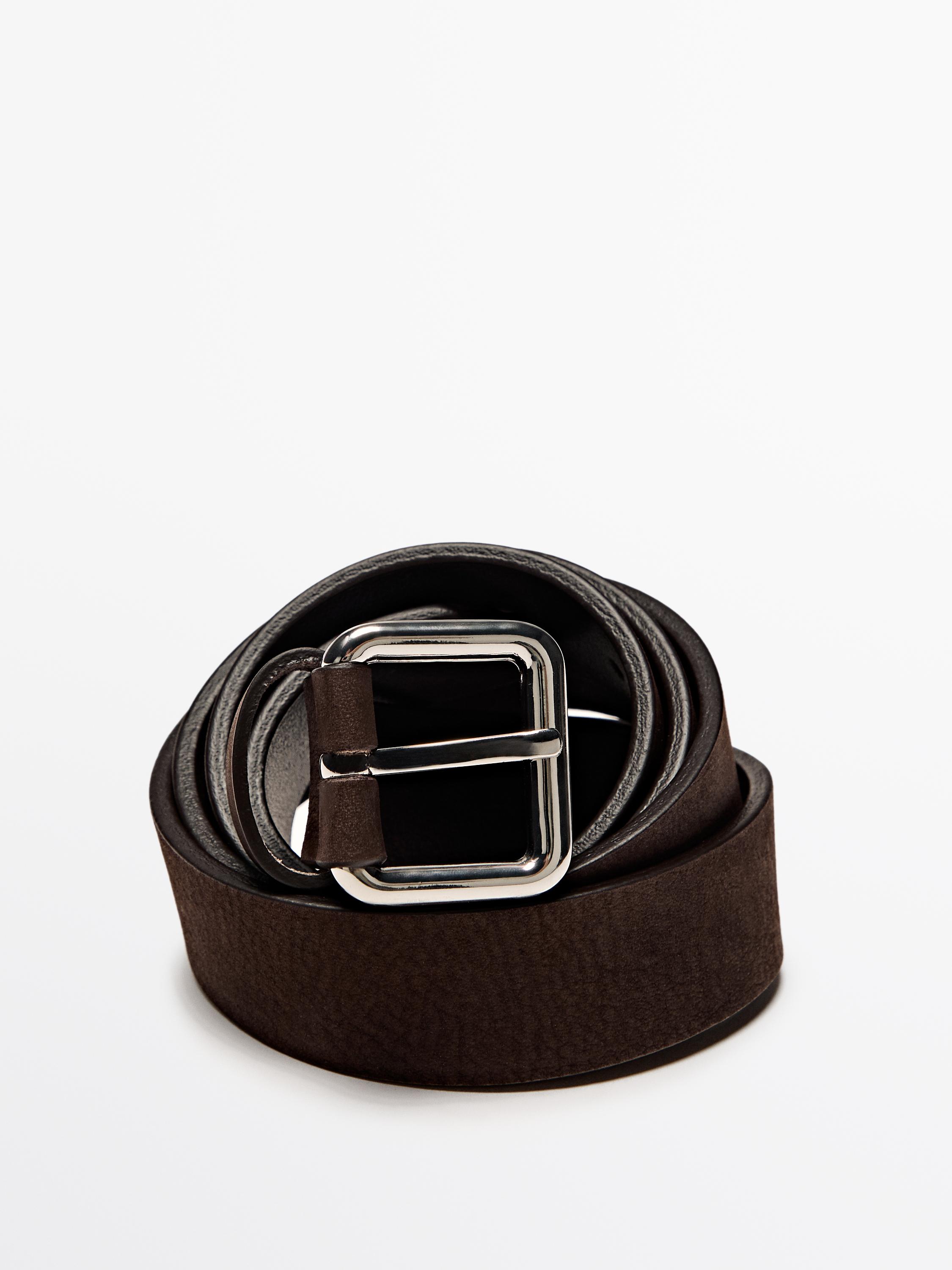 Ceinture cuir nubuck